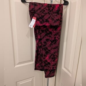 Livi Active Pink and Black Wicking Leggings